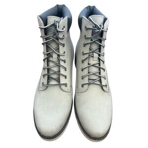 Timberland Women's Keeley Field 6” Lace Up Light Grey Nubuck Boots
